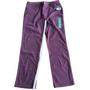 Fall Trending‎ Burgundy Color Straight Leg Jeans Size 18